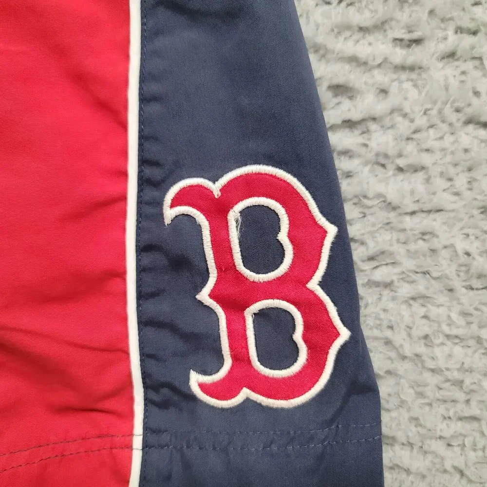 Boston Red Sox Shorts‎ Mens Large Blue Lined Swim NBA Baseball Logo Outdoors